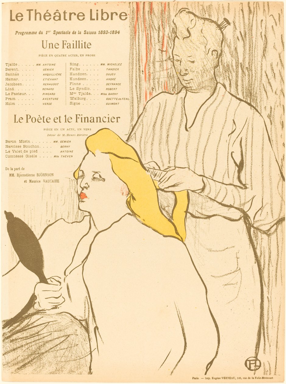 Konkurs; Digteren og Finansmanden af Henri de Toulouse Lautrec