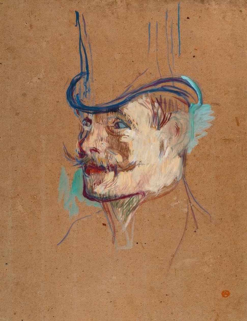 William Warrener ved Moulin Rouge af Henri de Toulouse Lautrec