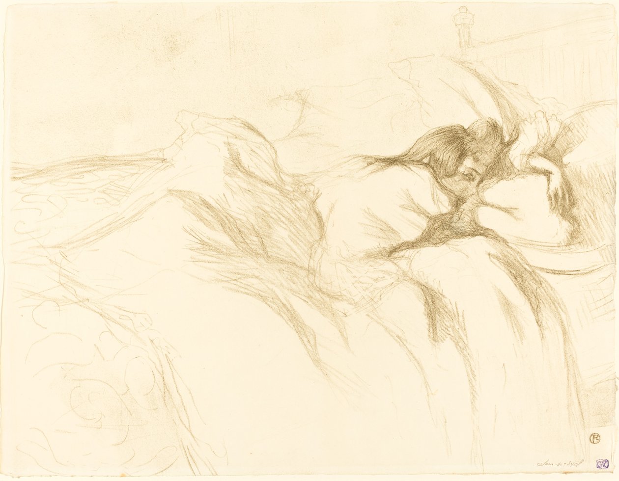 Kvinde i søvn af Henri de Toulouse Lautrec
