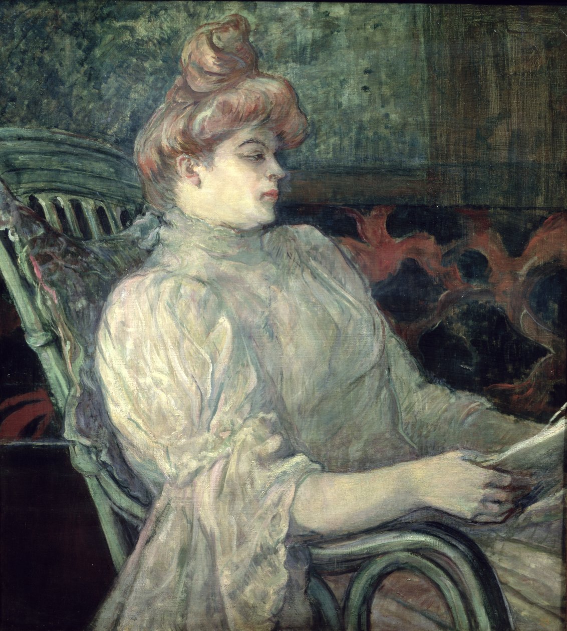 Kvinde læser af Henri de Toulouse Lautrec