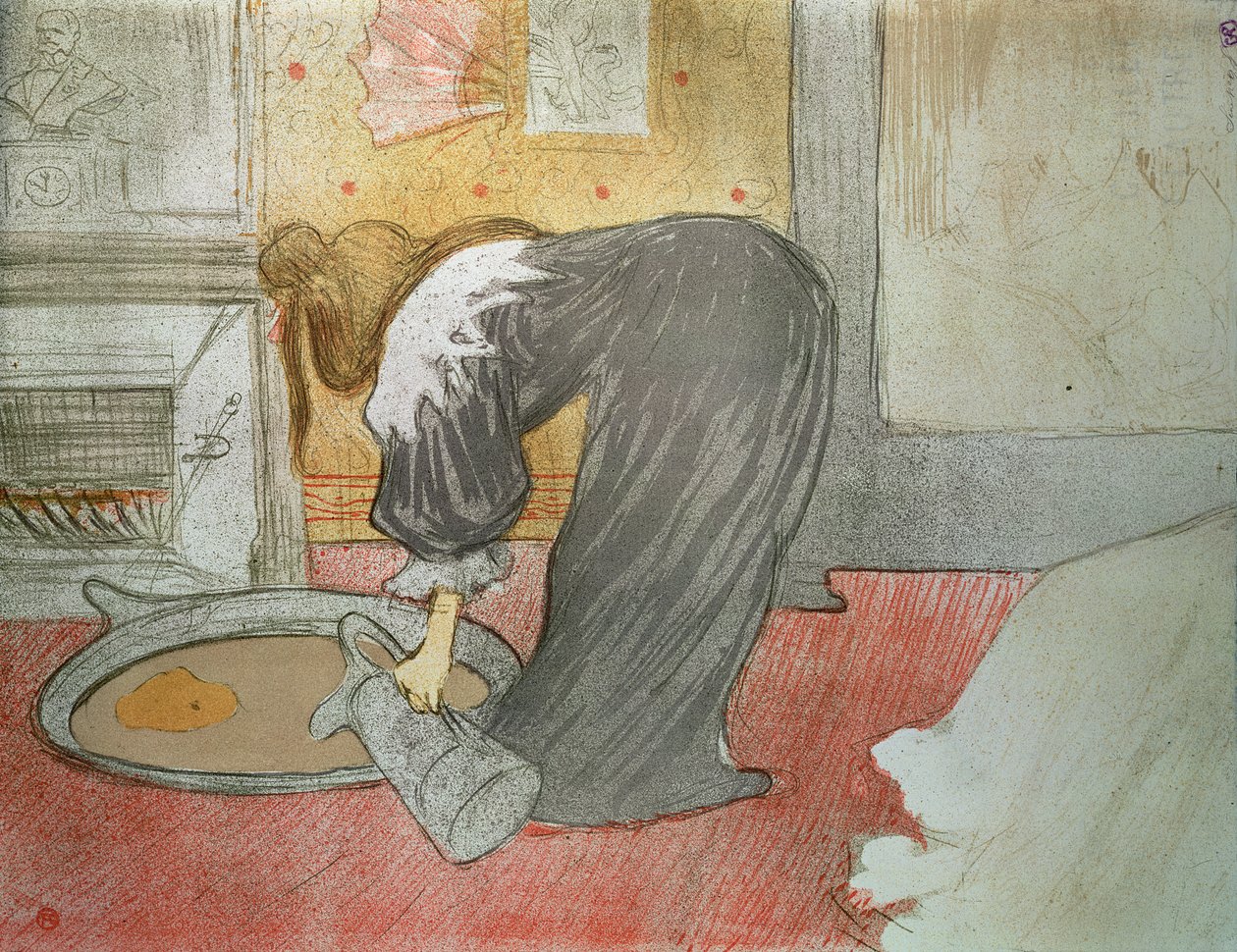 Kvinde ved karret fra "Elles", 1896 af Henri de Toulouse Lautrec