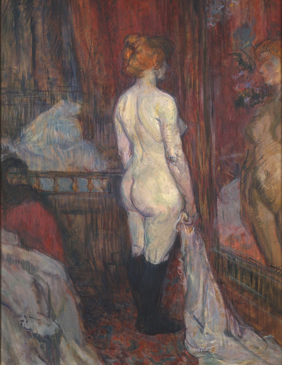 Kvinde foran et spejl, 1897. af Henri de Toulouse Lautrec
