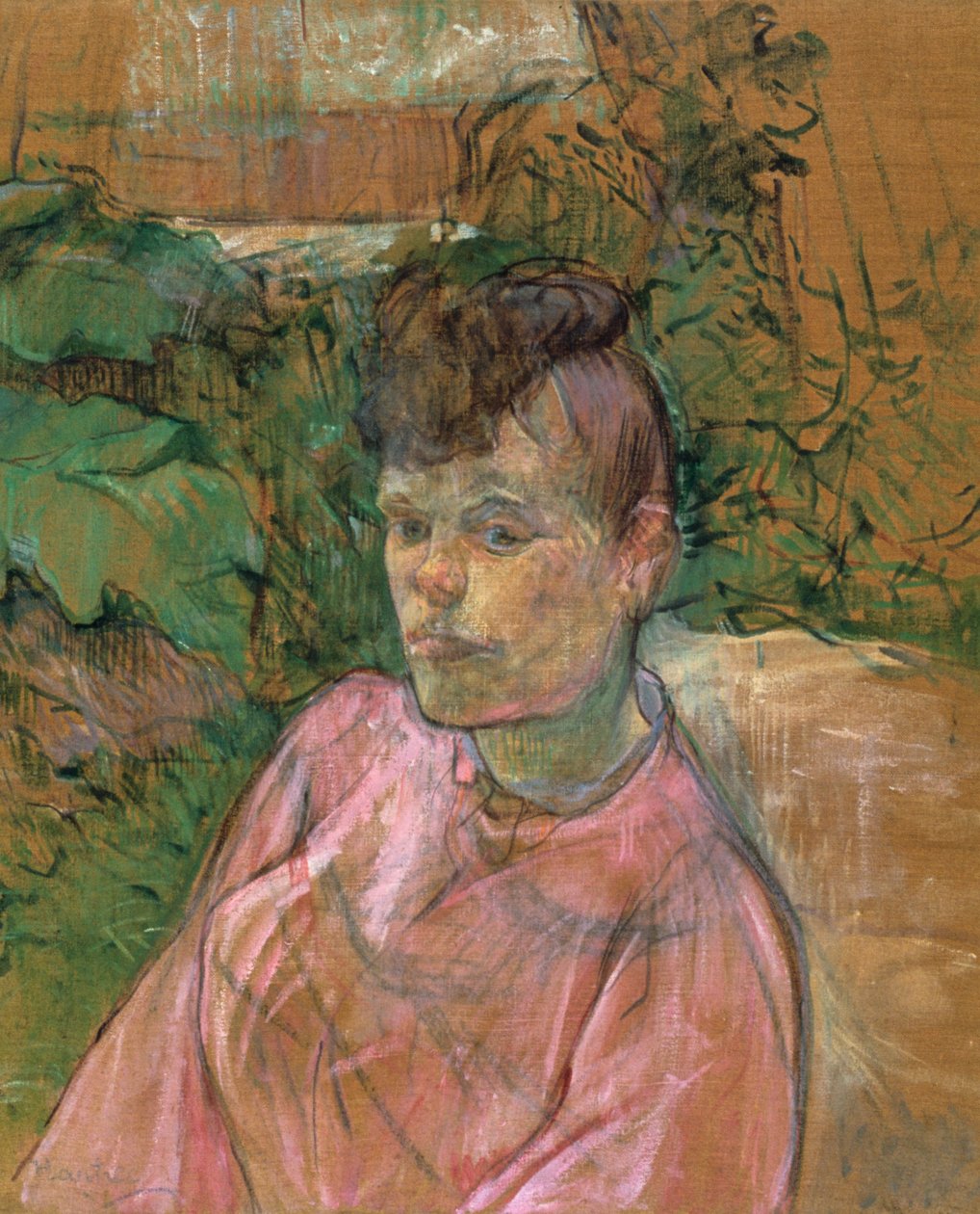 Kvinde i Monsieur Skovs have, 1889-1891 af Henri de Toulouse Lautrec
