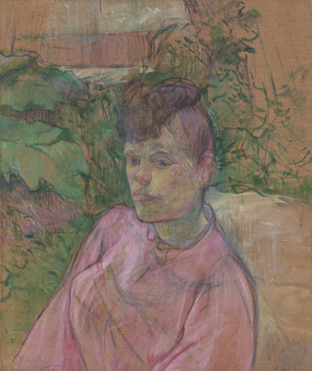 Kvinde i Monsieur Skovs have, 1889-91. af Henri de Toulouse Lautrec