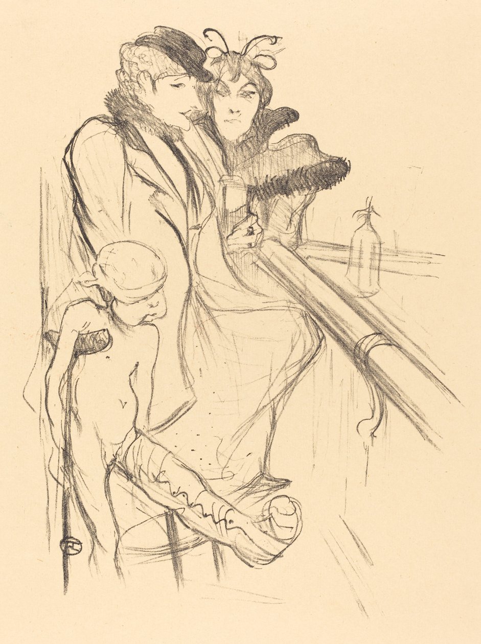 Sårede Eros (Eros vanné) af Henri de Toulouse Lautrec