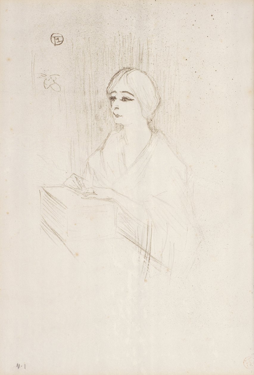 Yahne i hendes æske, 1895 af Henri de Toulouse Lautrec