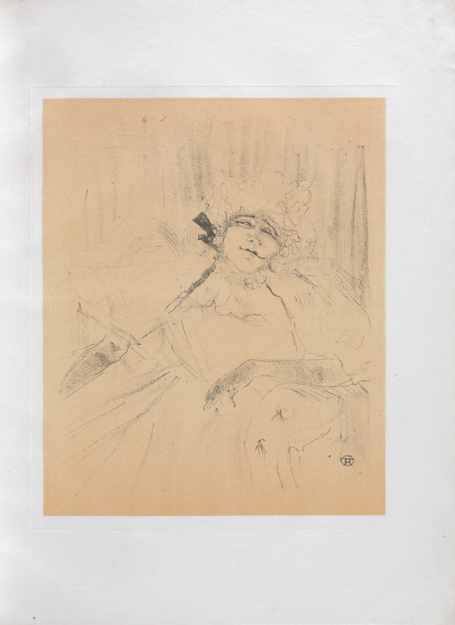 Yvette Guilbert-English Series: Old Song, 1898. af Henri de Toulouse Lautrec