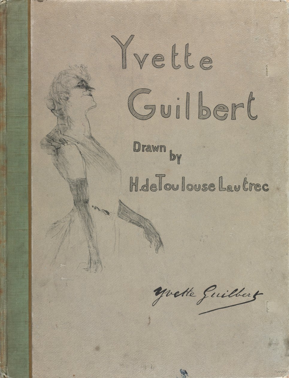 Yvette Guilbert-engelsk serie: Cover af Henri de Toulouse Lautrec