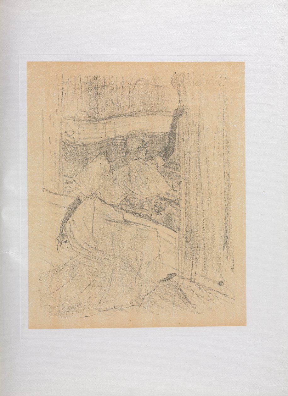 Yvette Guilbert-engelsk serie: Saluting the Audience af Henri de Toulouse Lautrec
