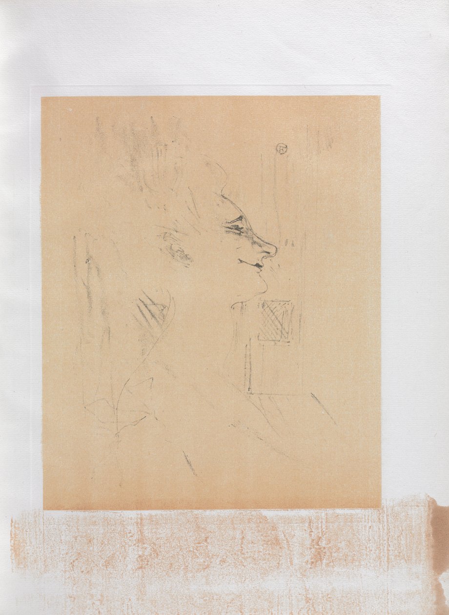 Yvette Guilbert-engelsk serie: Soularde af Henri de Toulouse Lautrec