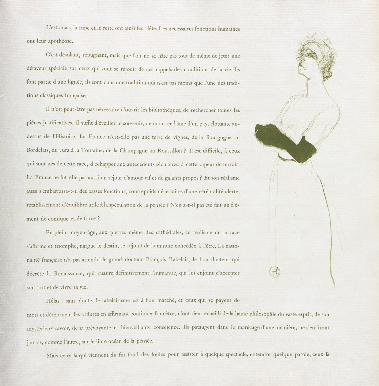 Yvette Guilbert-fransk serie: nr. 10, 1894. af Henri de Toulouse Lautrec