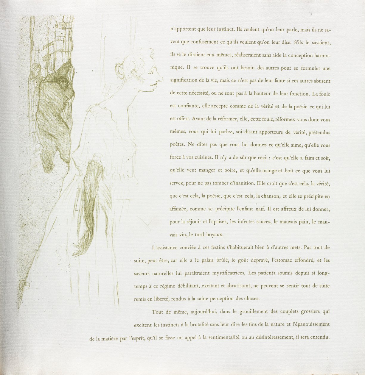 Yvette Guilbert-fransk serie: nr. 11, 1894. af Henri de Toulouse Lautrec