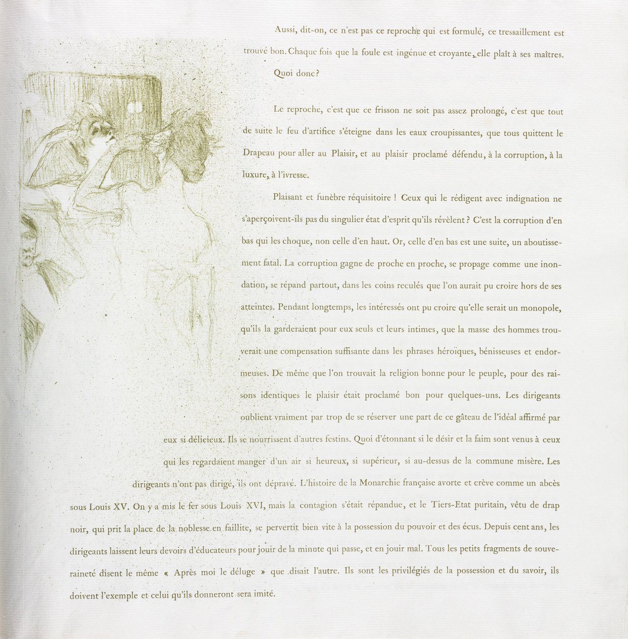 Yvette Guilbert-fransk serie: nr. 13, 1894. af Henri de Toulouse Lautrec