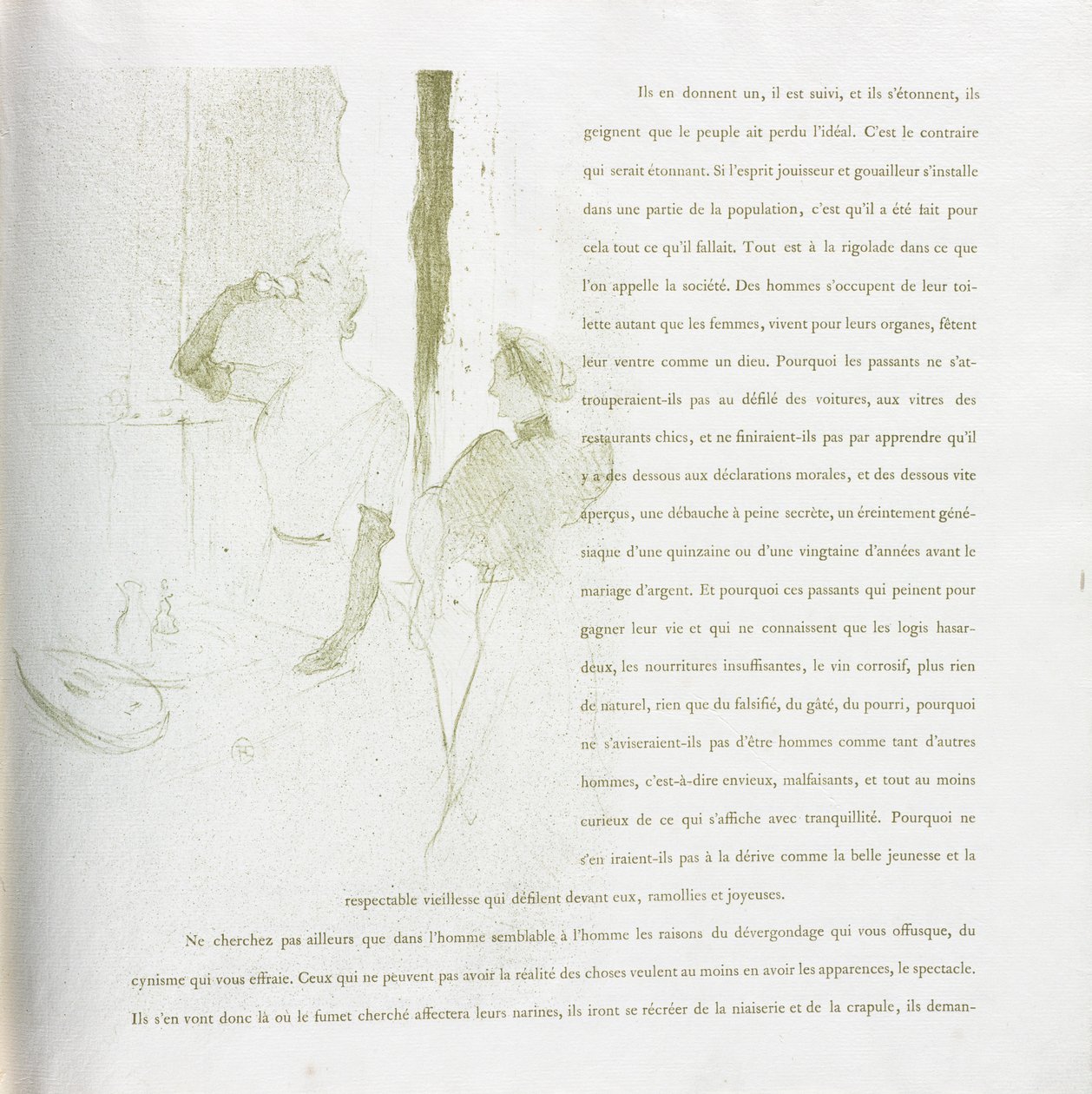 Yvette Guilbert-fransk serie: nr. 14, 1894. af Henri de Toulouse Lautrec