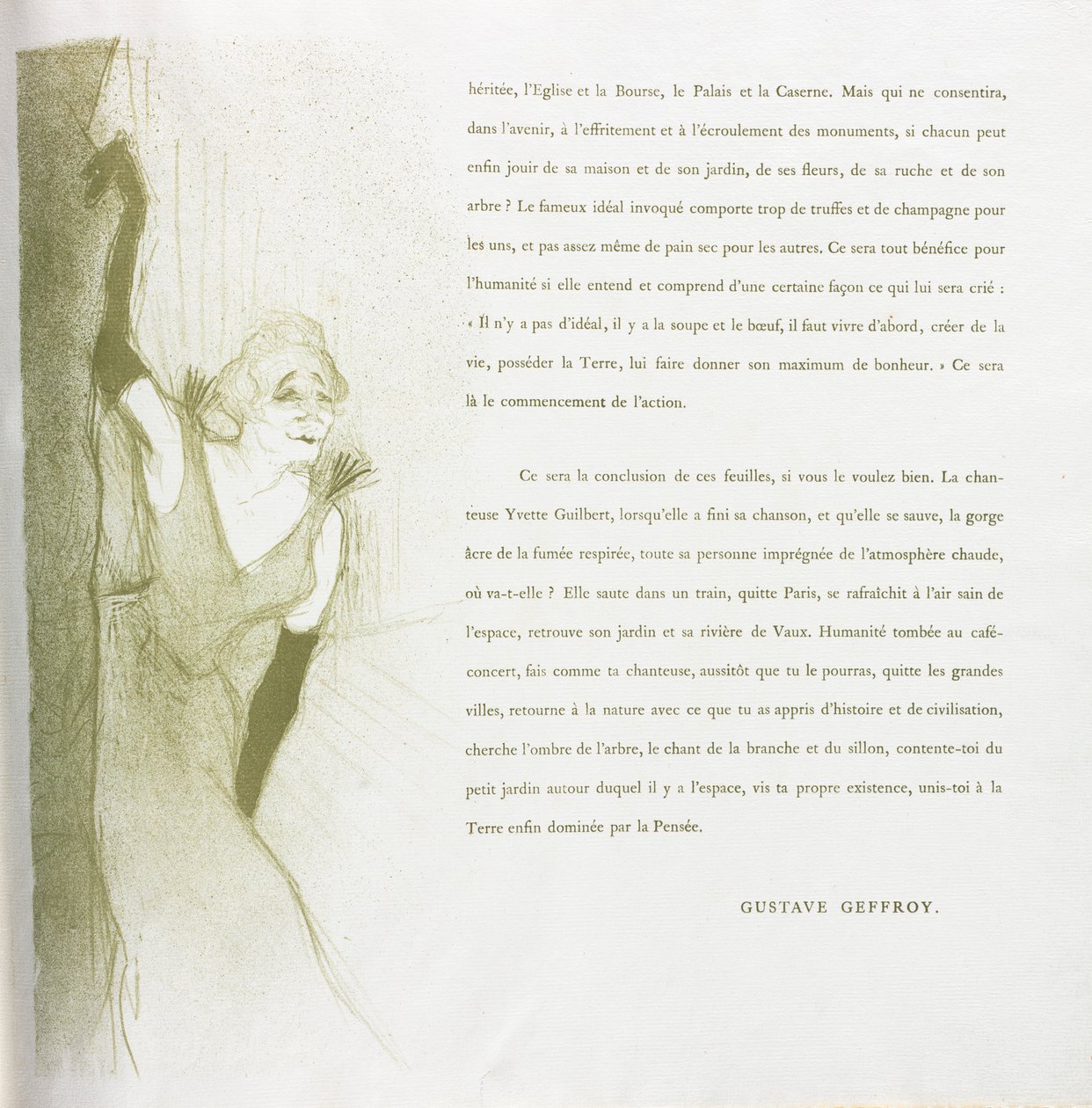 Yvette Guilbert-fransk serie: nr. 16, 1894. af Henri de Toulouse Lautrec
