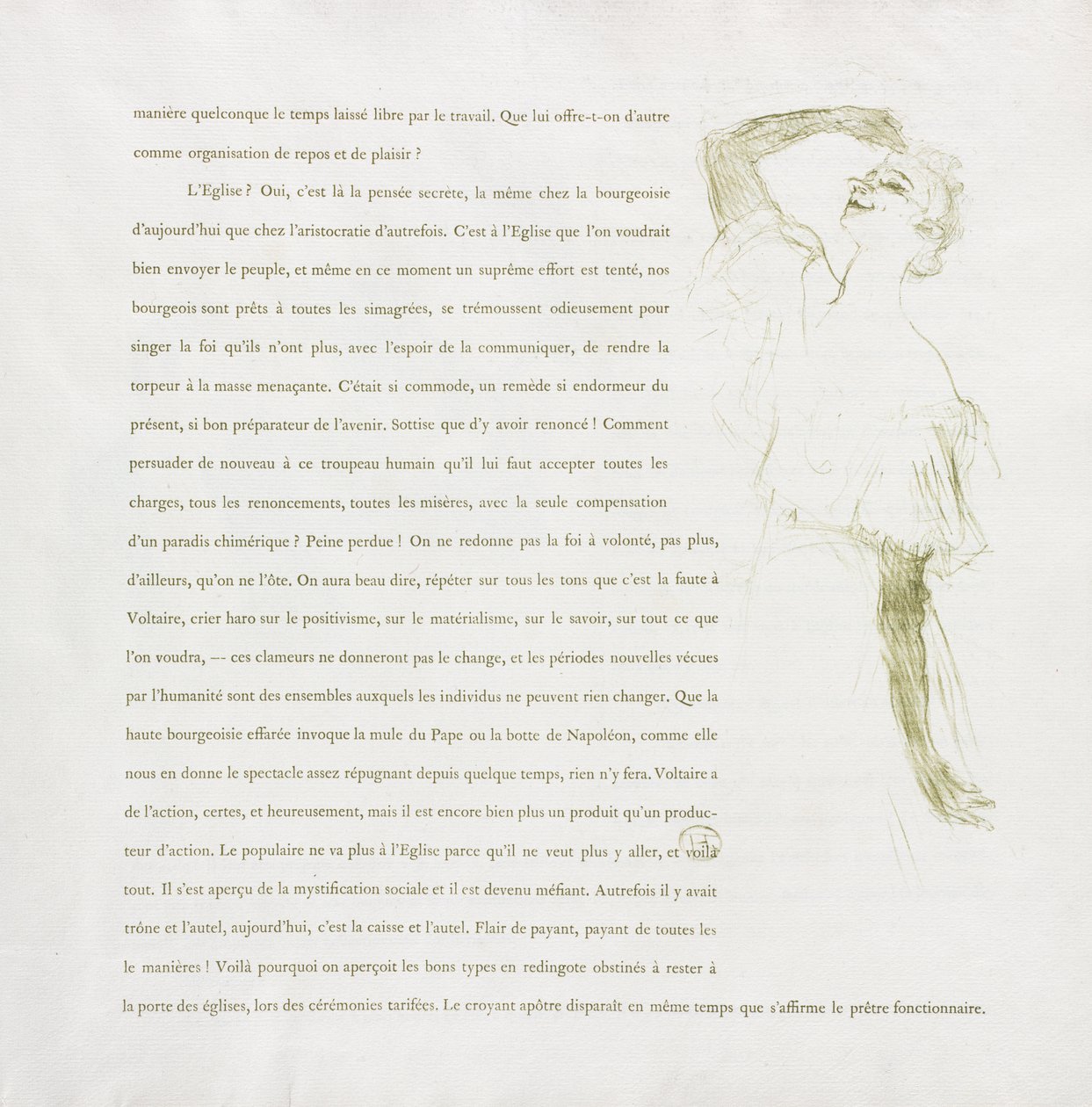 Yvette Guilbert-French Series: nr. 7 af Henri de Toulouse Lautrec
