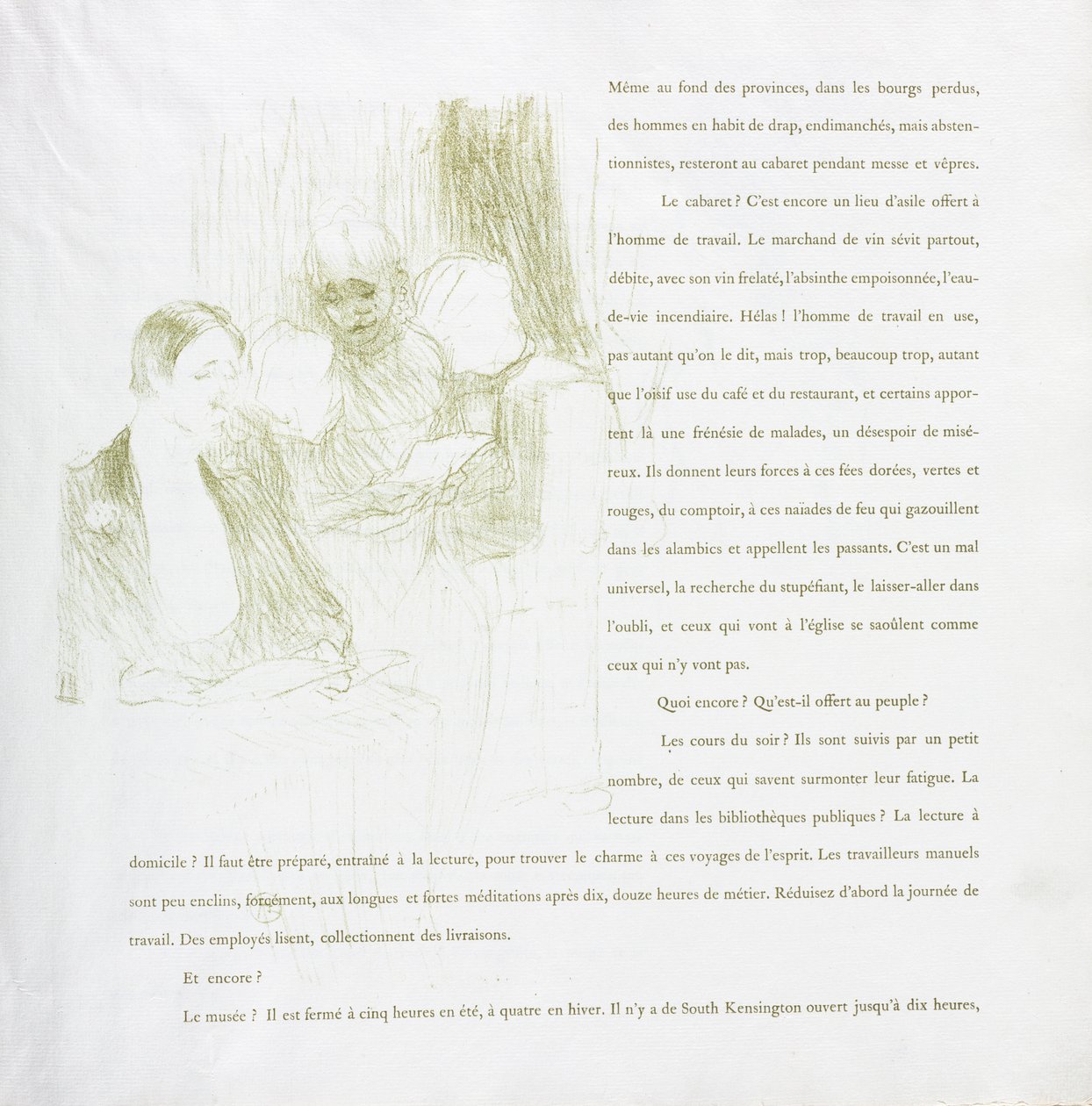 Yvette Guilbert-French Series: nr. 8 af Henri de Toulouse Lautrec