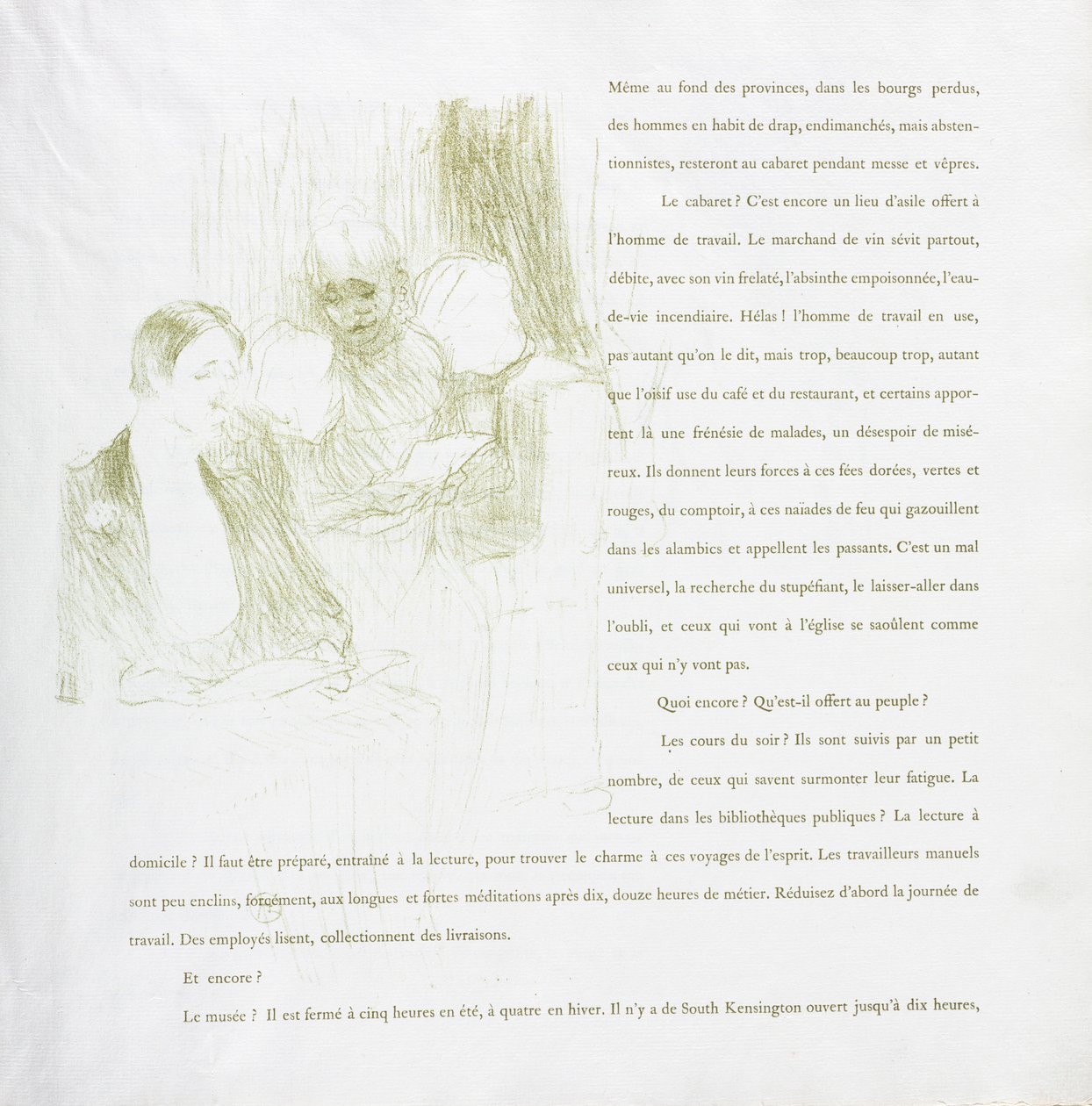Yvette Guilbert-fransk serie: nr. 8, 1894. af Henri de Toulouse Lautrec
