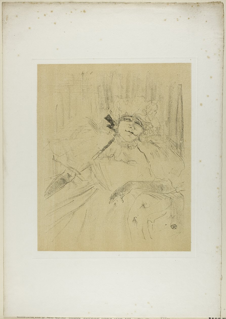 Yvette Guilbert - Gammel sang, fra Yvette Guilbert af Henri de Toulouse Lautrec
