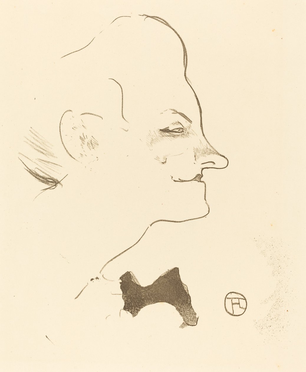 Yvette Guilbert af Henri de Toulouse Lautrec