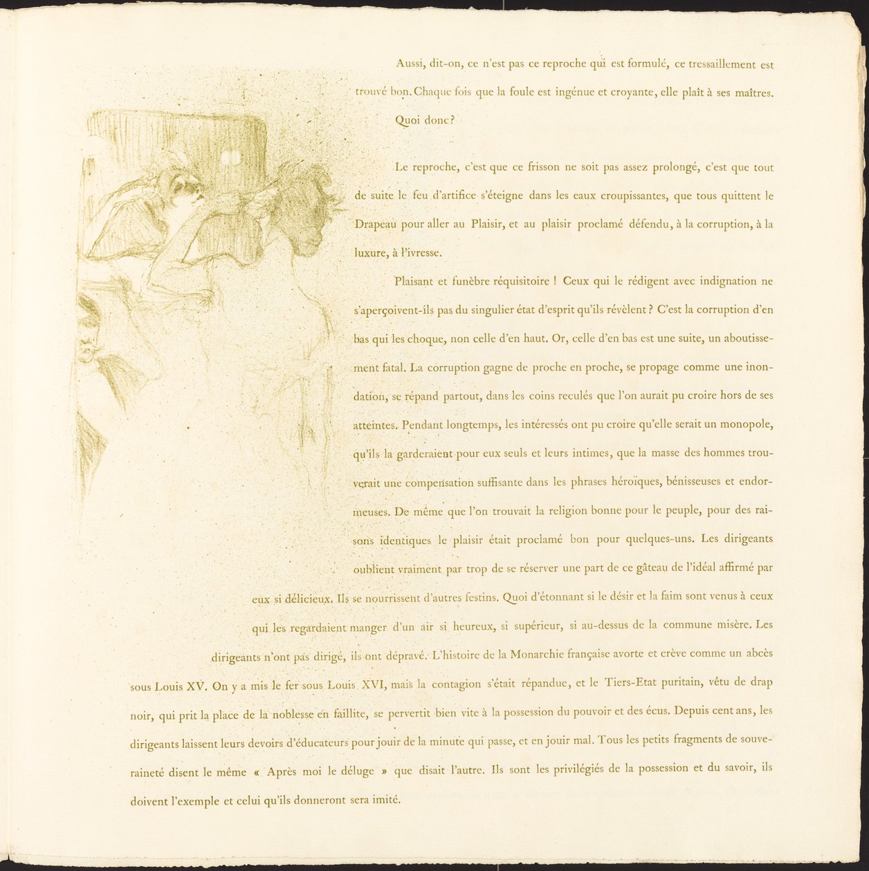 Yvette Guilbert af Henri de Toulouse Lautrec
