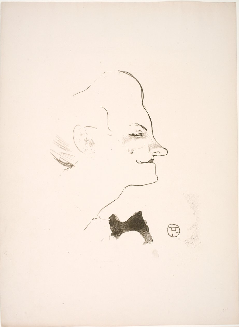 Yvette Guilbert af Henri de Toulouse Lautrec