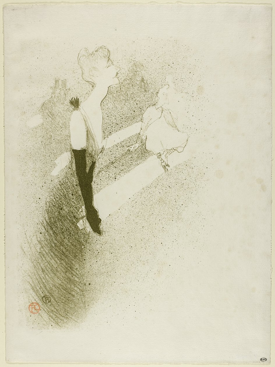Yvette Guilbert af Henri de Toulouse Lautrec