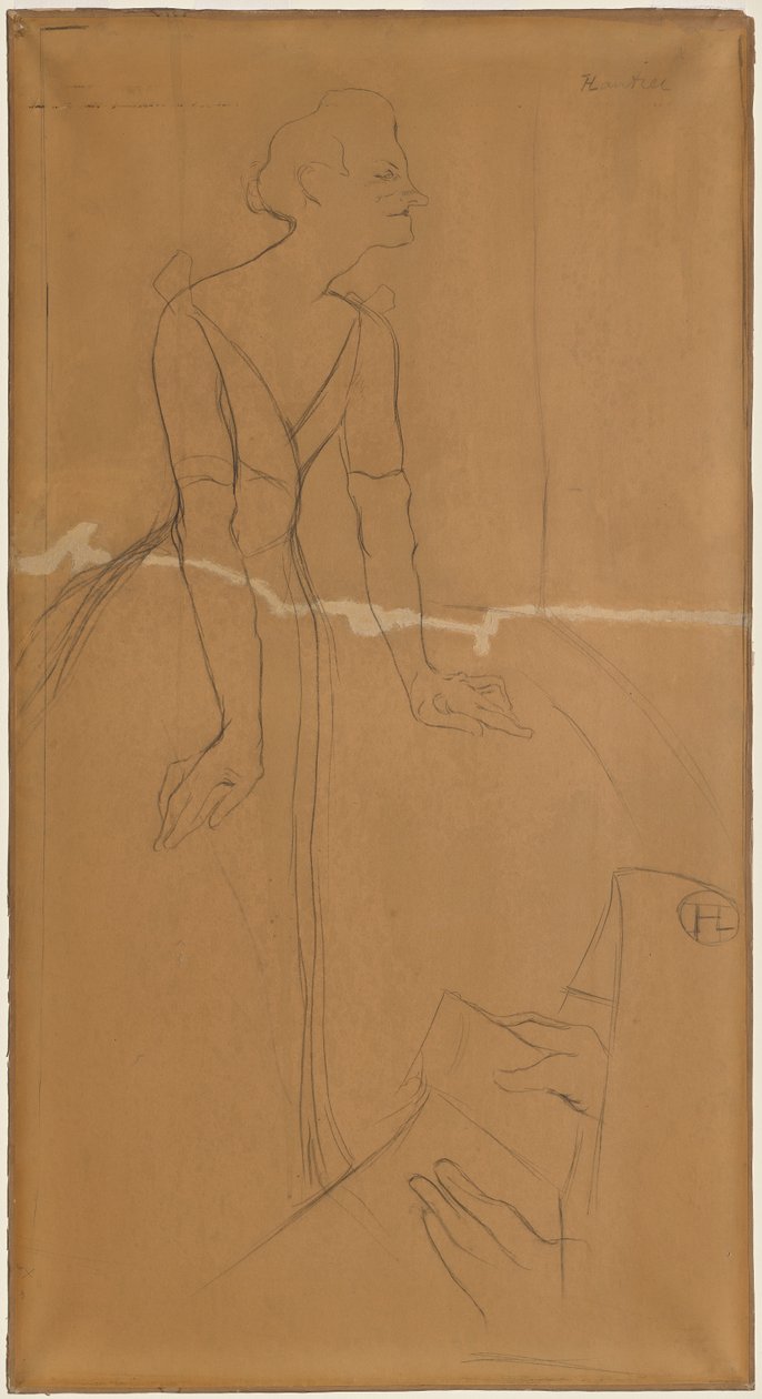 Yvette Guilbert af Henri de Toulouse Lautrec