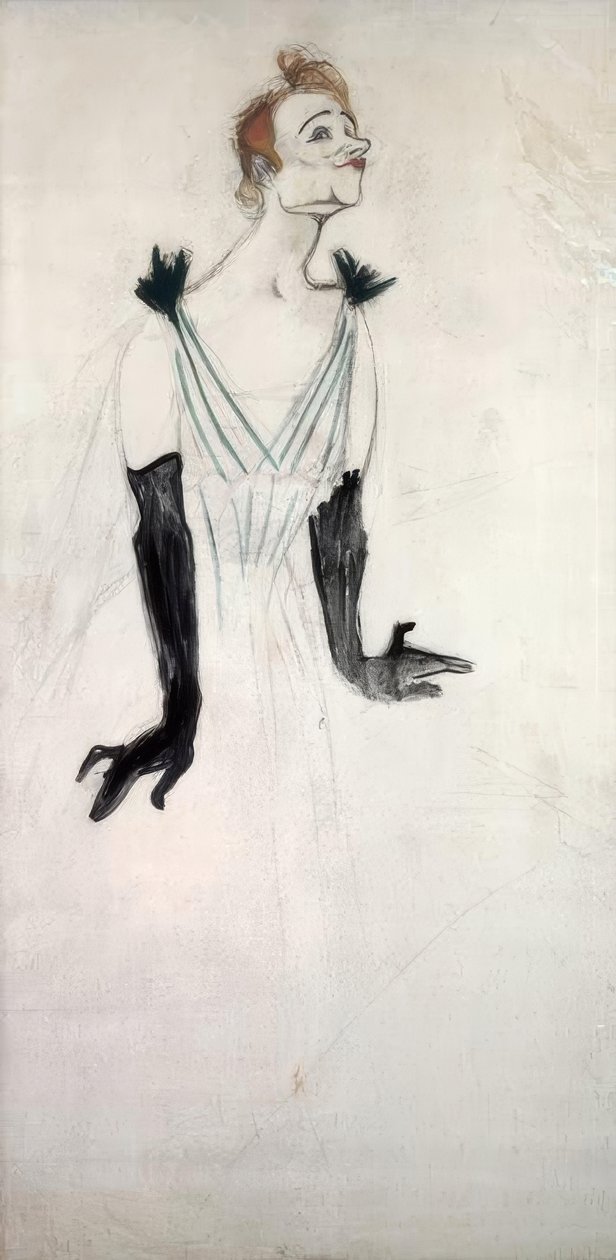 Yvette guilbert af Henri de Toulouse Lautrec