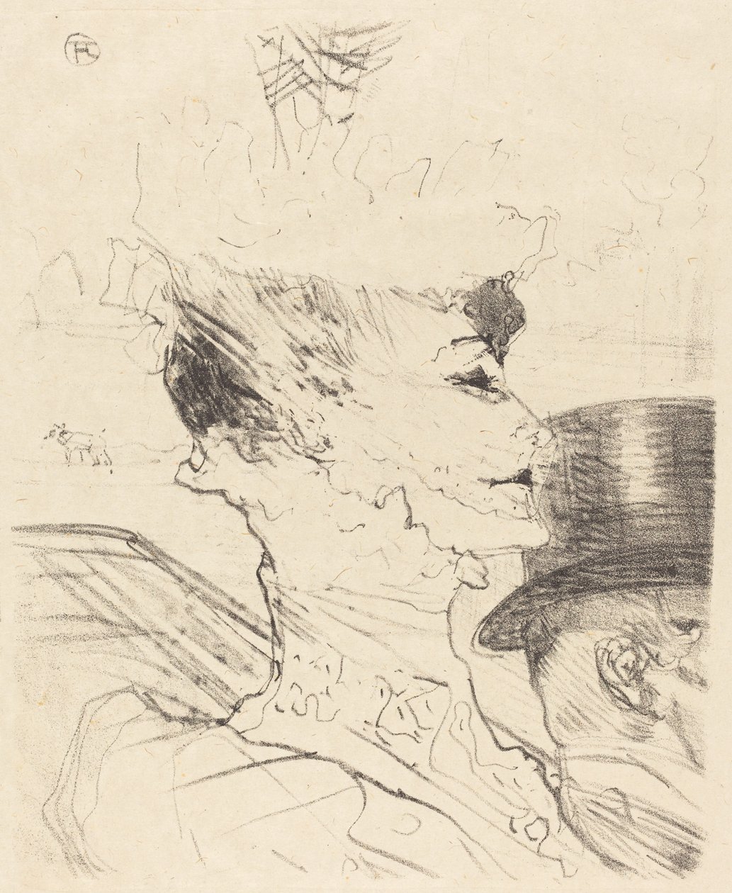Yvette Guilbert, 1896. af Henri de Toulouse Lautrec