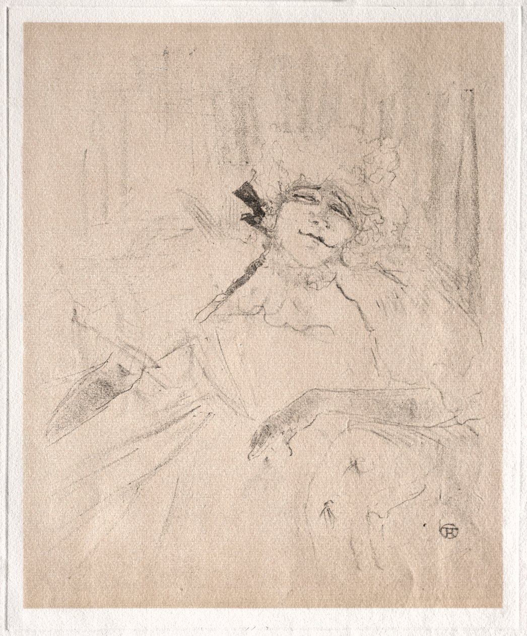 Yvette Guilbert: Gammel sang, 1898. af Henri de Toulouse Lautrec