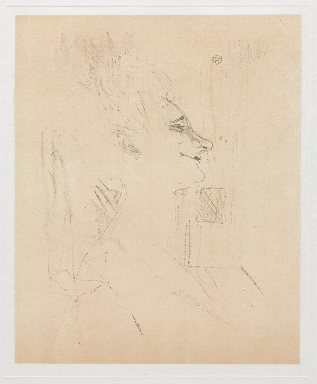 Yvette Guilbert beruset, 1898. af Henri de Toulouse Lautrec