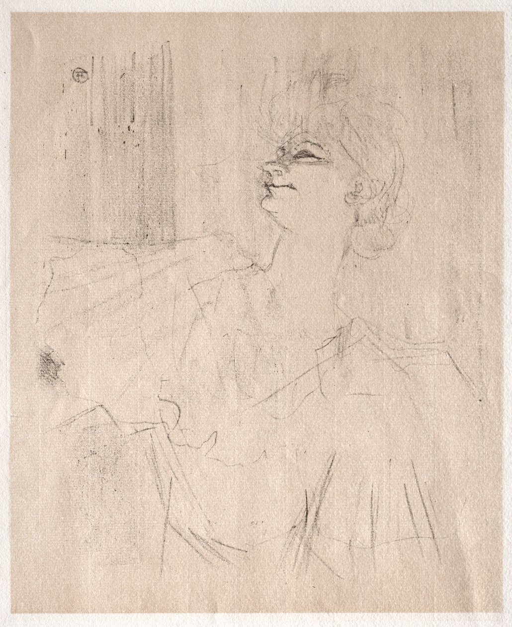 Yvette Guilbert: i Ménilmontant, fra Bruant, 1898. af Henri de Toulouse Lautrec