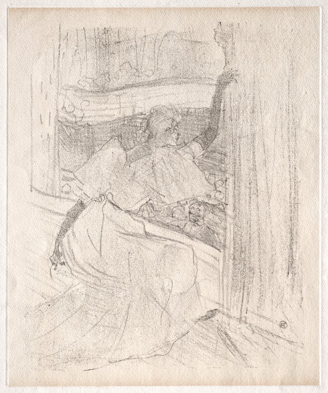 Yvette Guilbert: Saluting the Audience, 1898. af Henri de Toulouse Lautrec