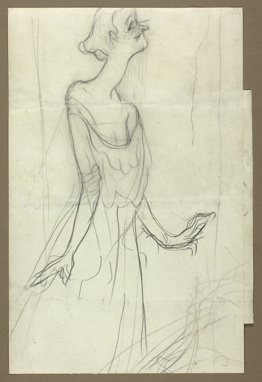 Yvette Guilbert synger af Henri de Toulouse Lautrec