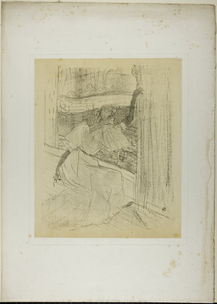 Yvette Guilbert Taking a Bue, fra Yvette Guilbert af Henri de Toulouse Lautrec