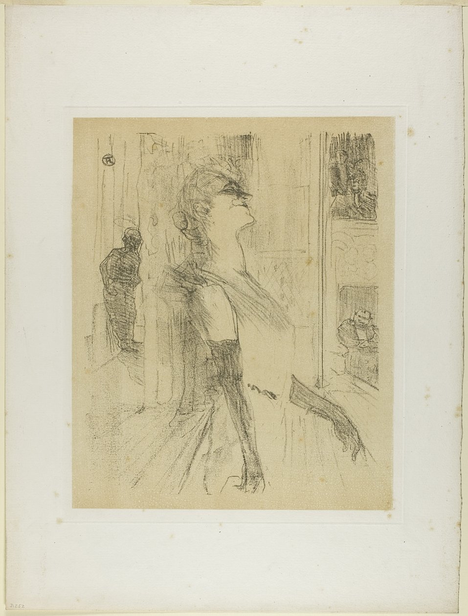 Yvette Guilbert på scenen, fra Yvette Guilbert af Henri de Toulouse Lautrec