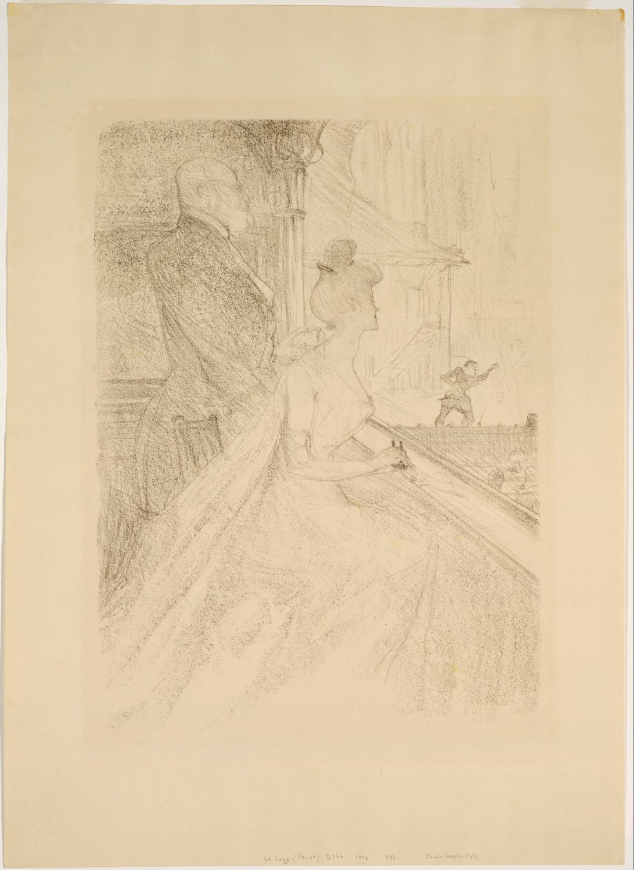 La Loge- En forestilling af Faust af Henri de Toulouse Lautrec