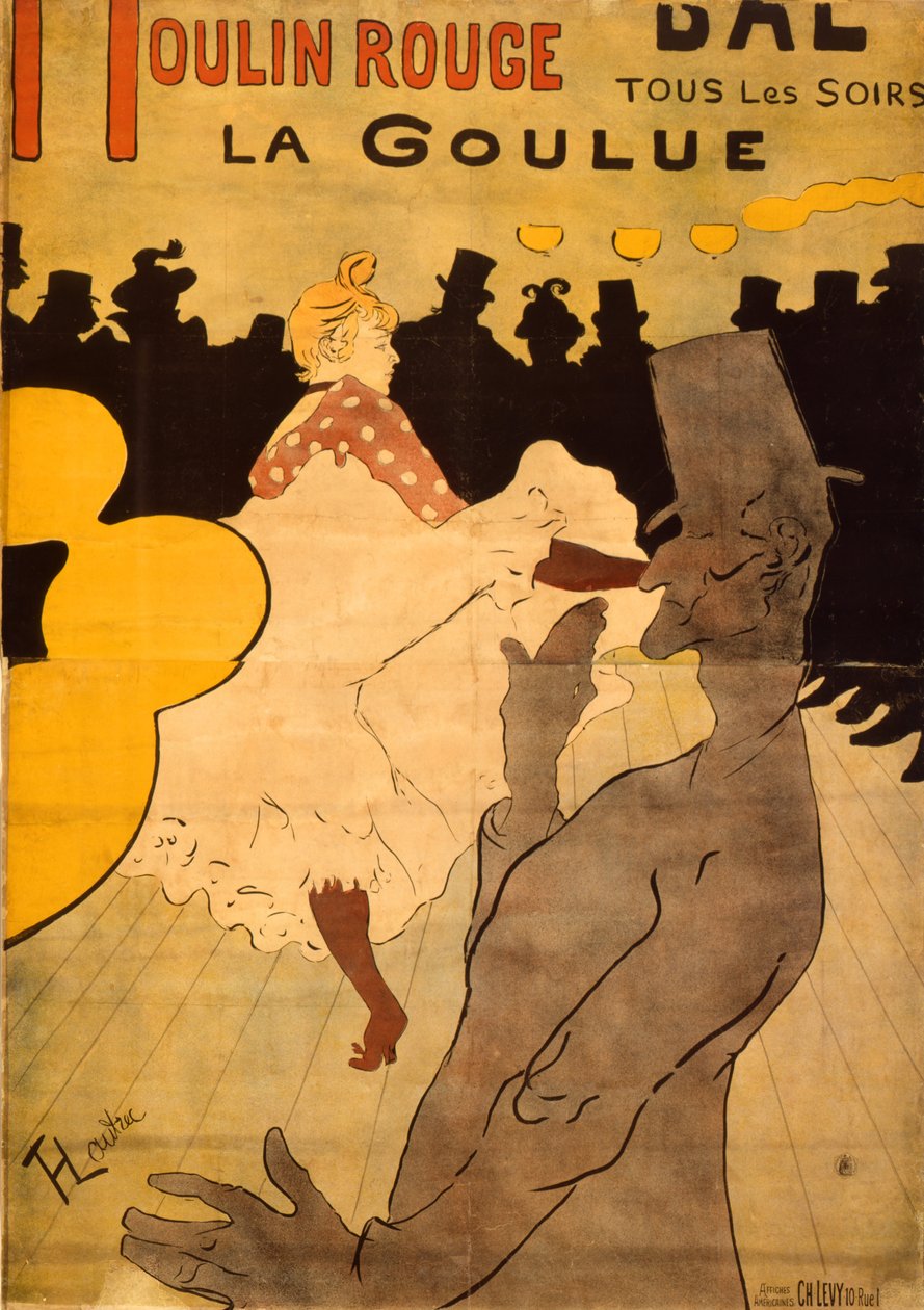 Moulin Rouge-La Goulue af Henri de Toulouse Lautrec