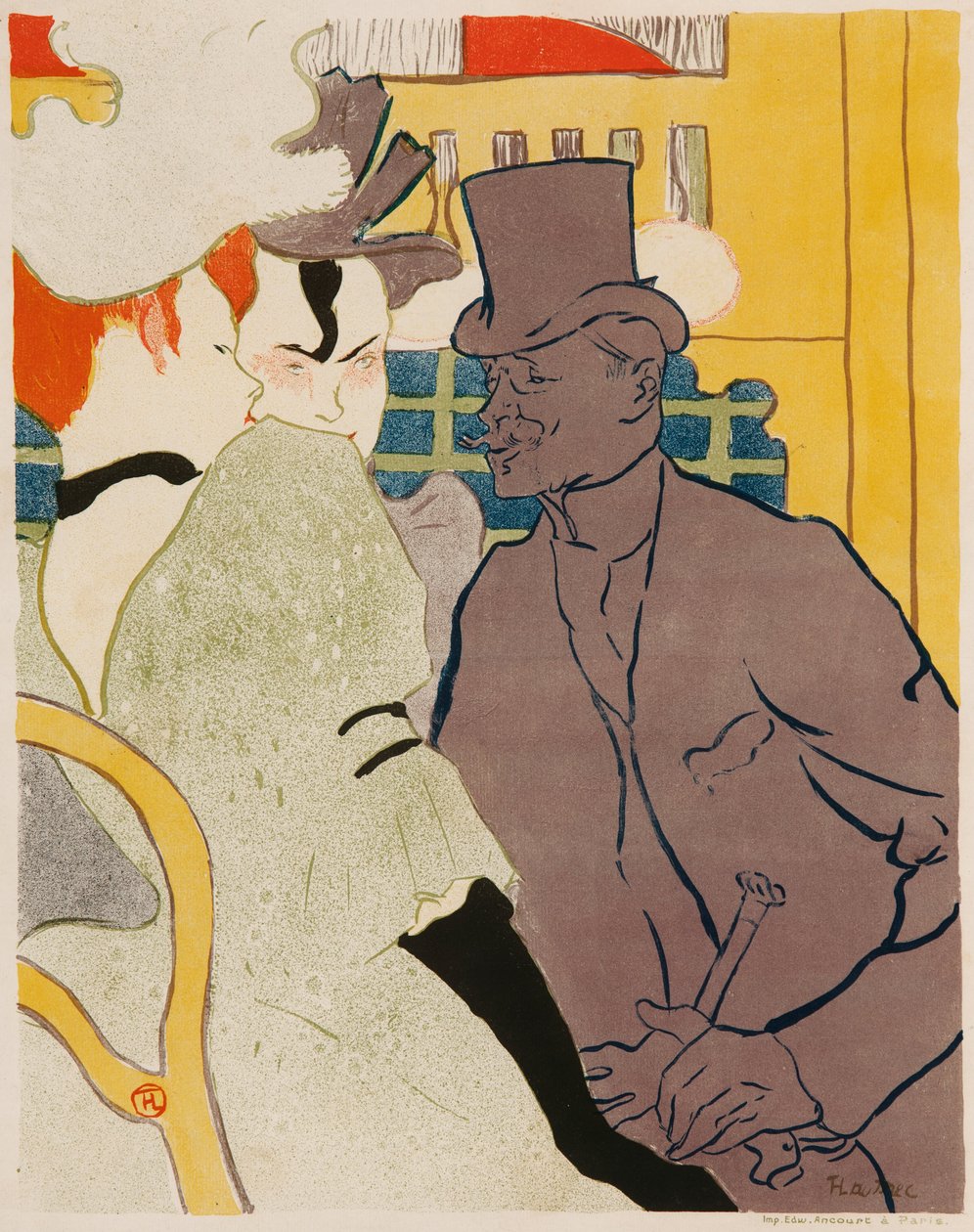 Englænderen ved Moulin Rouge af Henri de Toulouse Lautrec