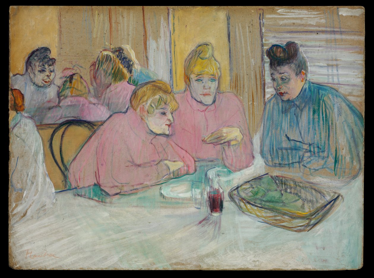 Damerne i spisestuen af Henri de Toulouse Lautrec