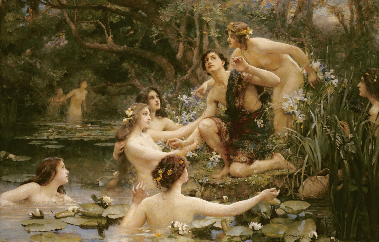 Hylas og Vandnymferne af Henrietta Rae
