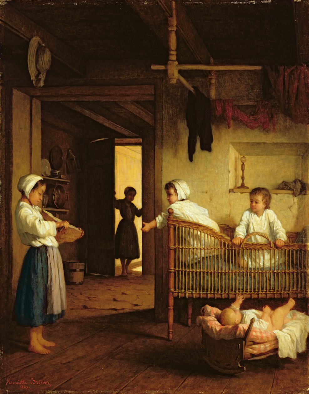 Opdragelse, 1867 af Henriette Browne