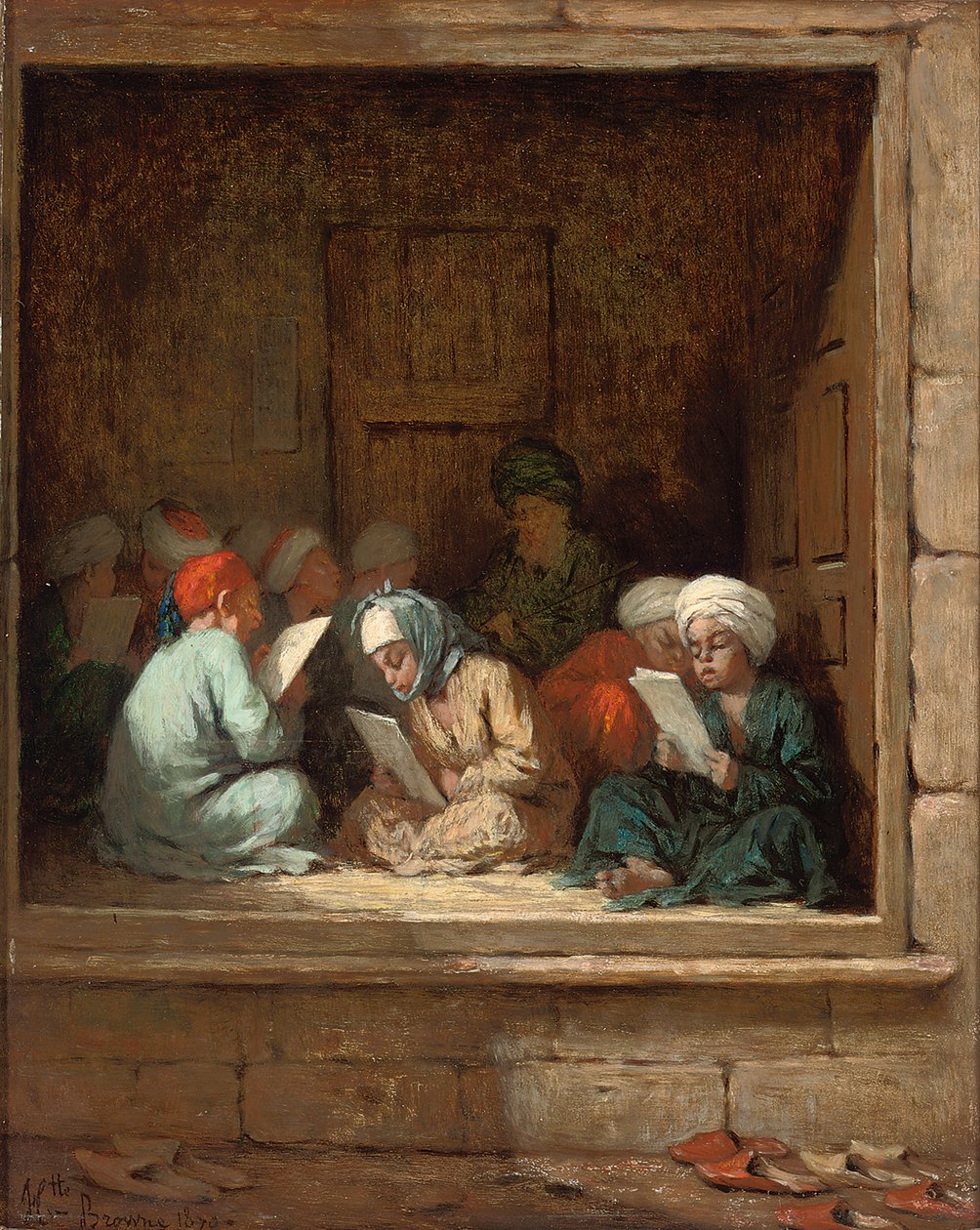 En tyrkisk skolestue, 1870 af Henriette Browne