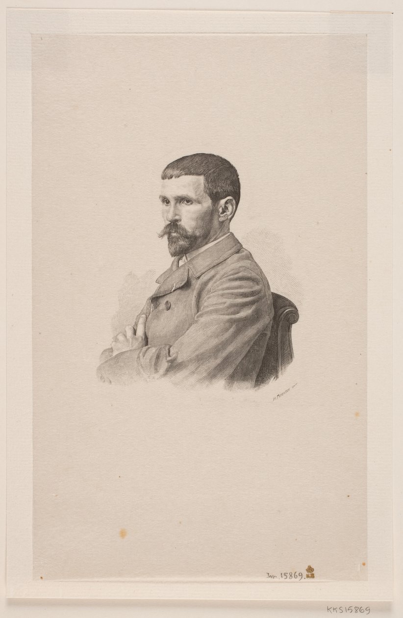 Portræt af maleren P. A. J. Dagnan-Bouveret af Henrik Arnold Hamilkar Sørensen