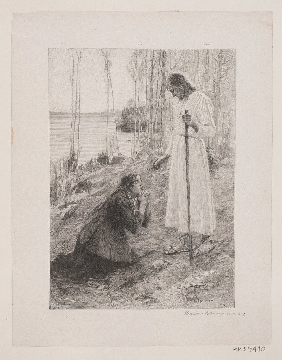 Kristus viser sig for Marie Magdalena af Henrik Bornemann