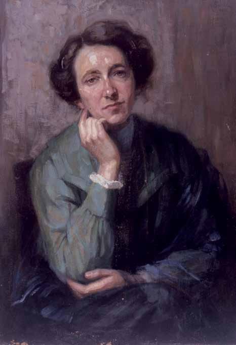 Selvportræt af Henrika Santel
