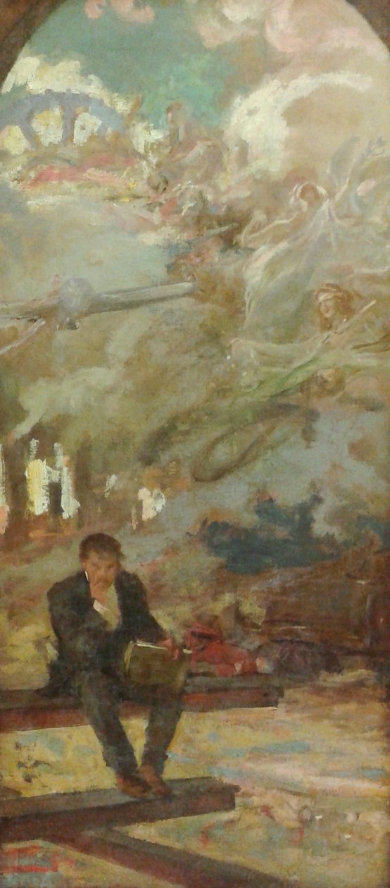 Allegory [Undersøgelse til Club de Engenharia -dekoration] af Henrique Bernardelli