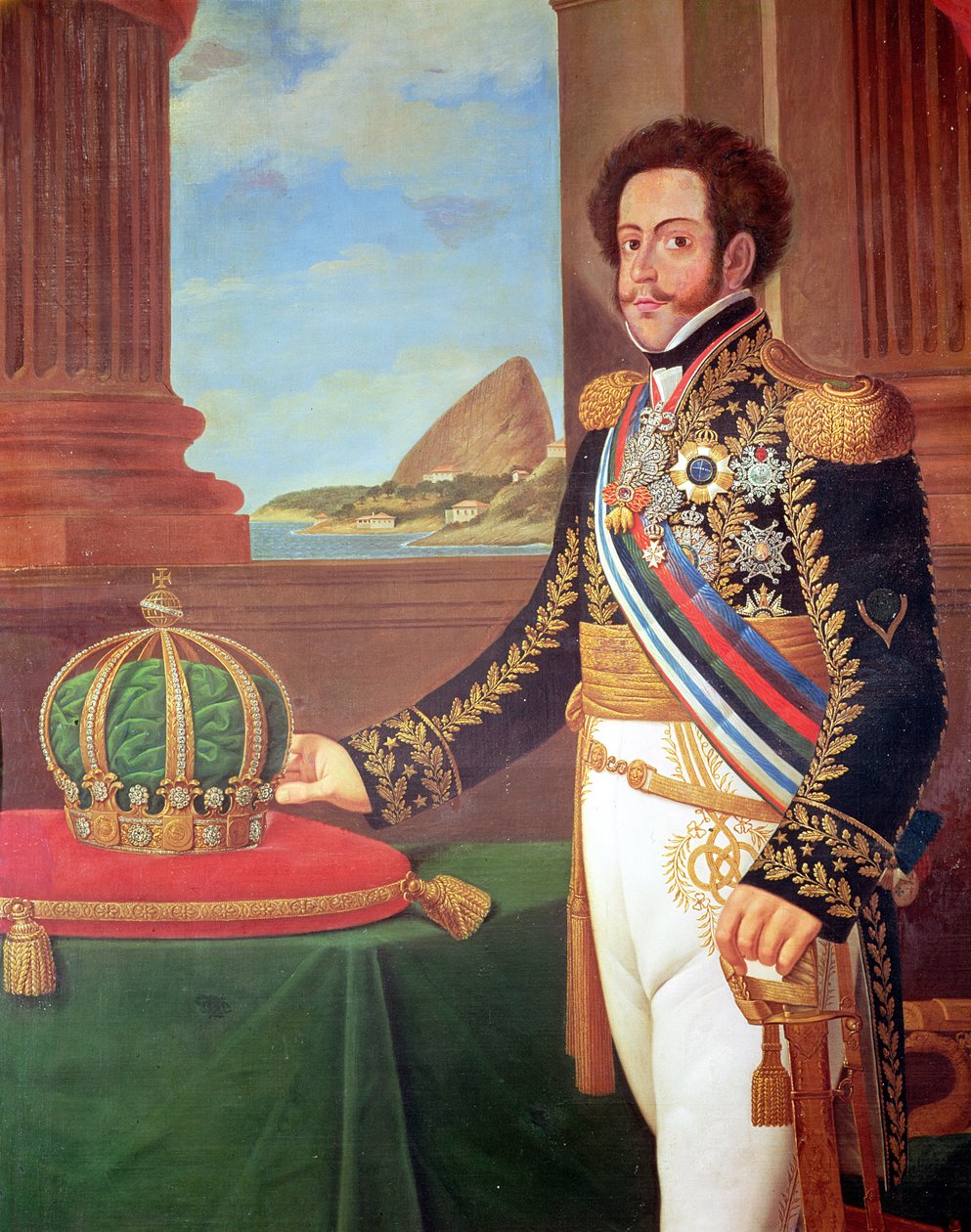 Pedro I (1798-1834) kejser af Brasilien, 1825 af Henrique Jose da Silva