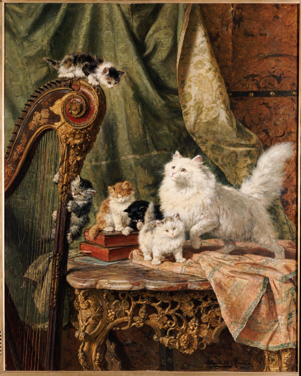 Et musikalsk mellemspil, 1897 af Henriëtte Ronner Knip